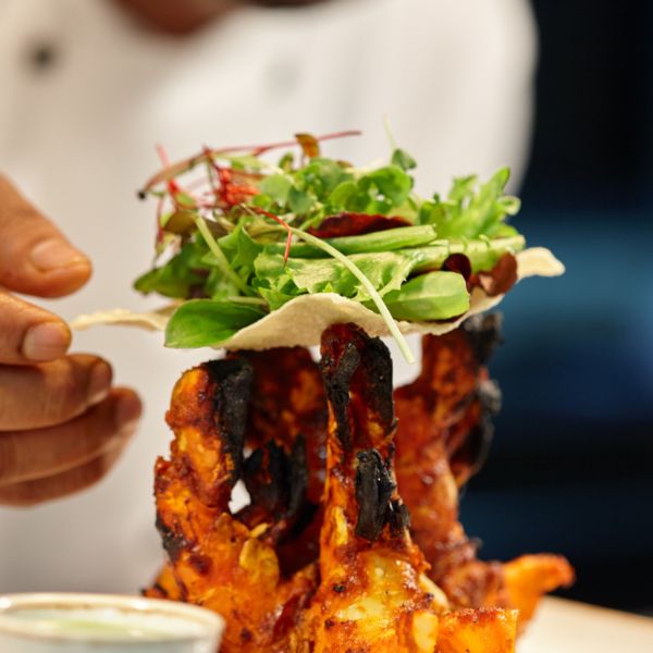 Party menu dish prepared by personal chef