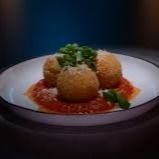 Party menu dish prepared by personal chef