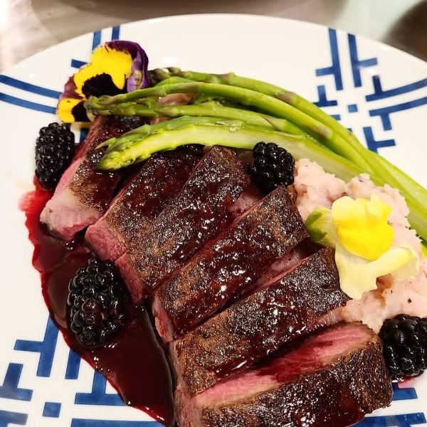 Party menu dish prepared by personal chef